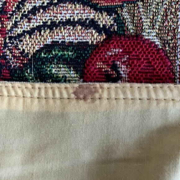 Thanksgiving Autumn Turkeys & Pumpkins Cotton Tapestry 13”x72” Table Runner - Picture 4 of 4